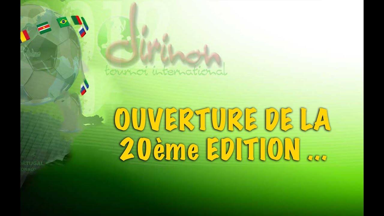 Ouverture de la 20ème édition du Tournoi international de Dirinon