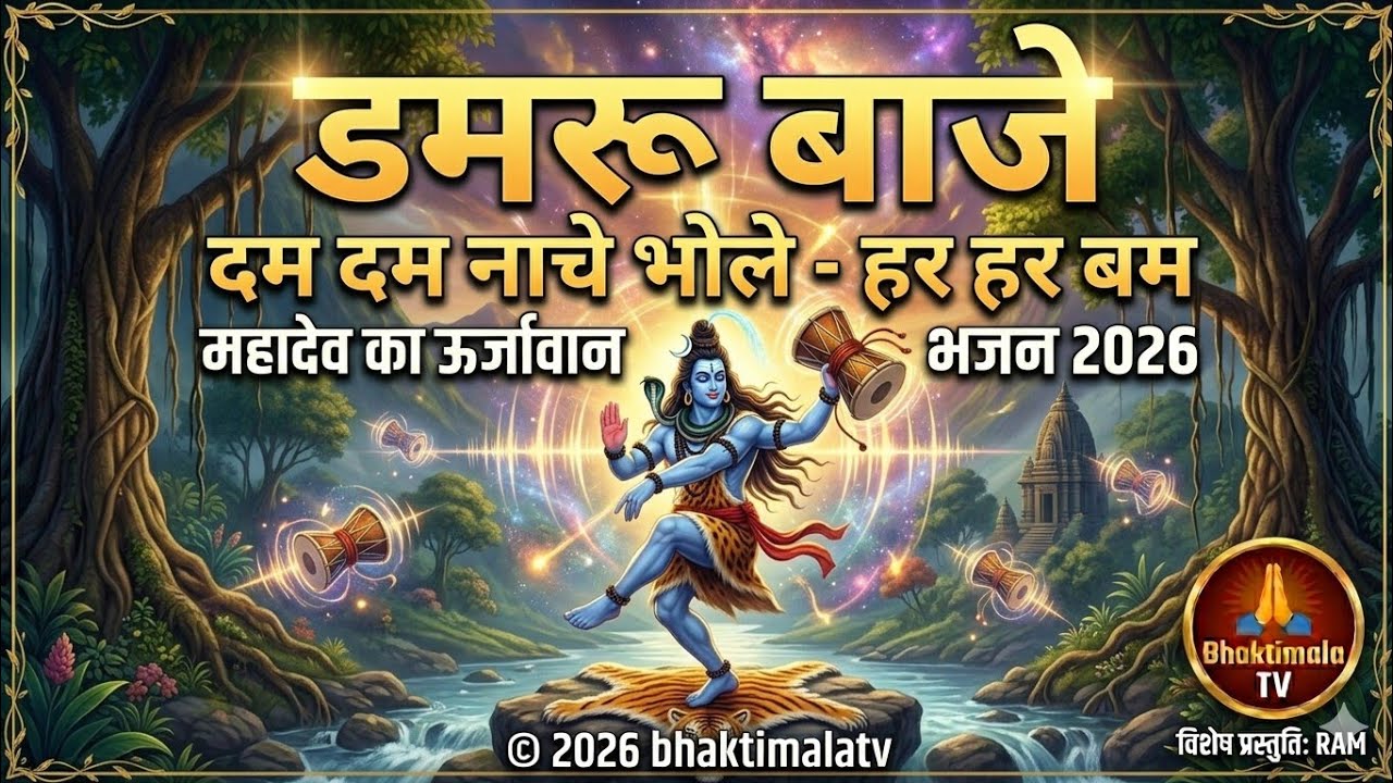 डमरू बाजे | Dam Dam Nache Bhole हर हर बम | शिव भजन 2026 | #ShivBhajan #Bholenath #mahashivratri 
