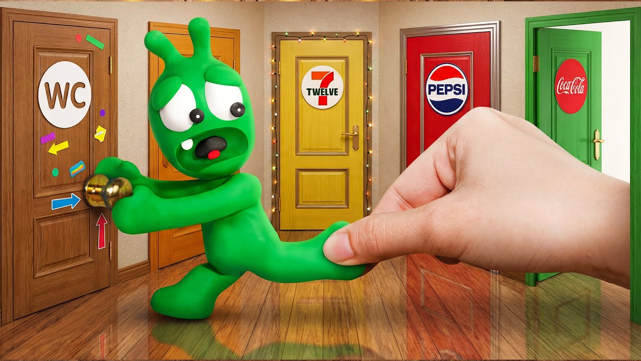 OMG! Pea Pea Gets Lost in a World of Mysterious Magic Doors!Pea Pea Show