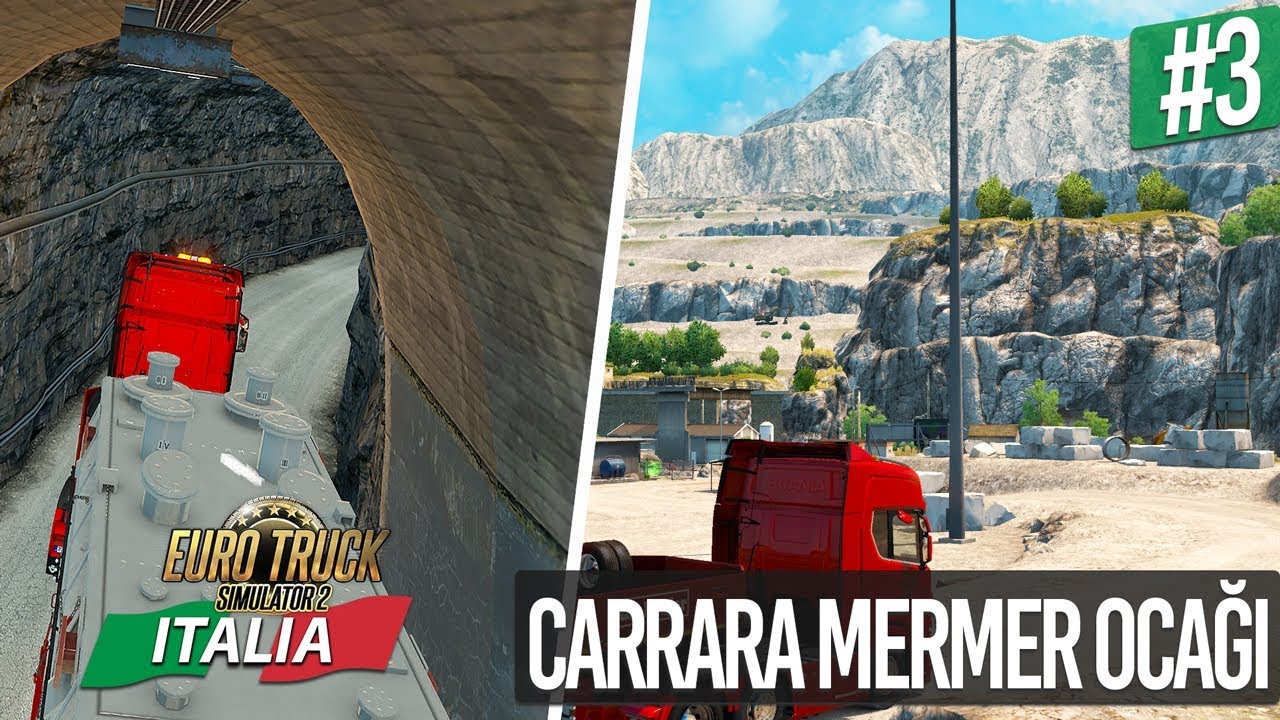 Dev Mermer Ocağı ve Apenin Dağları - İtalya DLC - Euro Truck Simulator 2