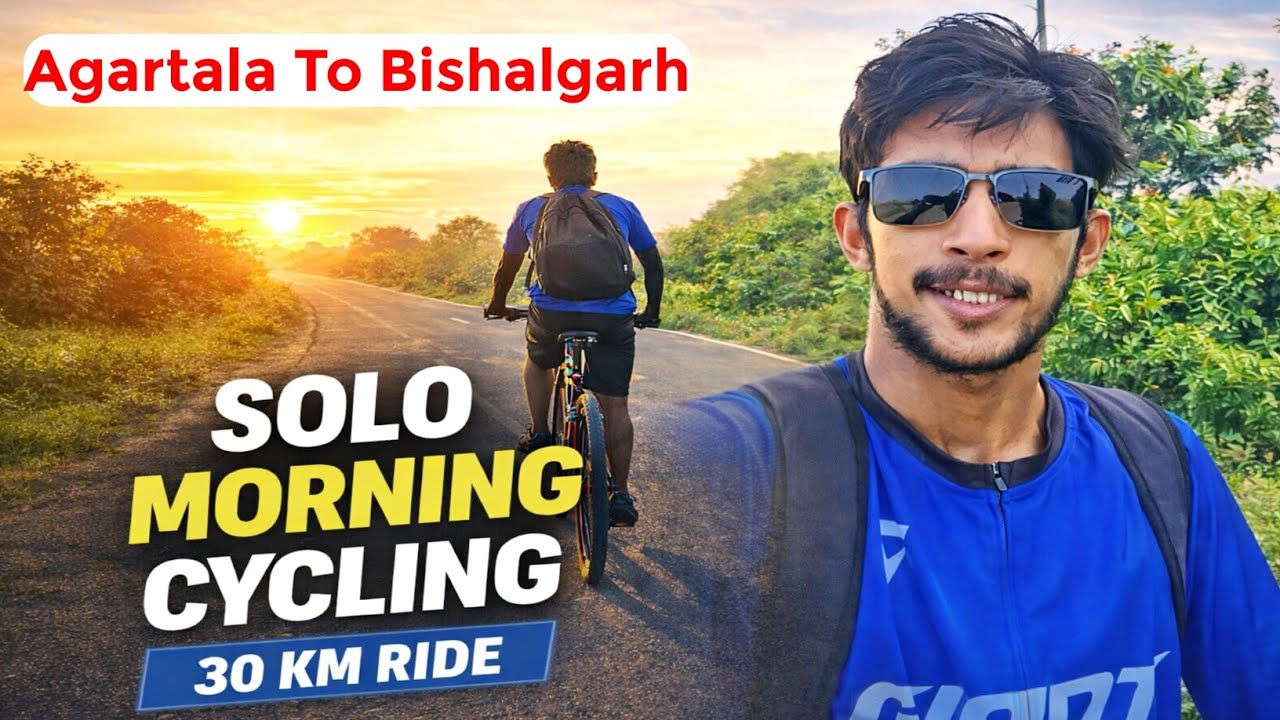 Solo Morning Cycling Ride | Agartala to Bishalgarh | 30 KM Journey