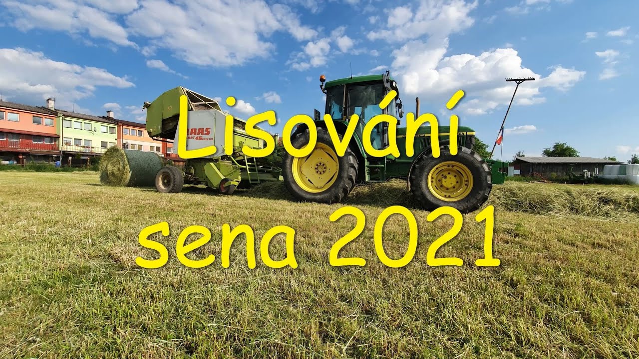 Lisování sena 2021// John Deere 6310 + Class Rollant 46 Roto Cut