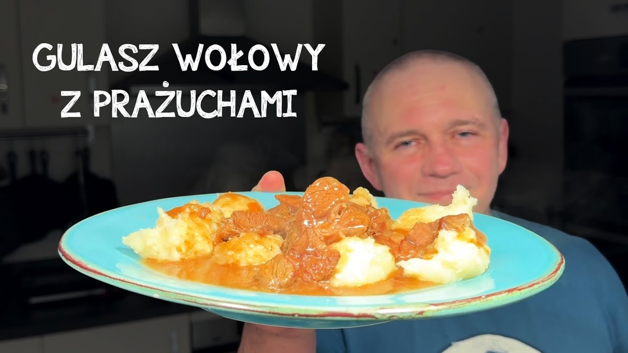 Gulasz wołowy z prażuchami. Przepyszne i łatwe w przygotowaniu!