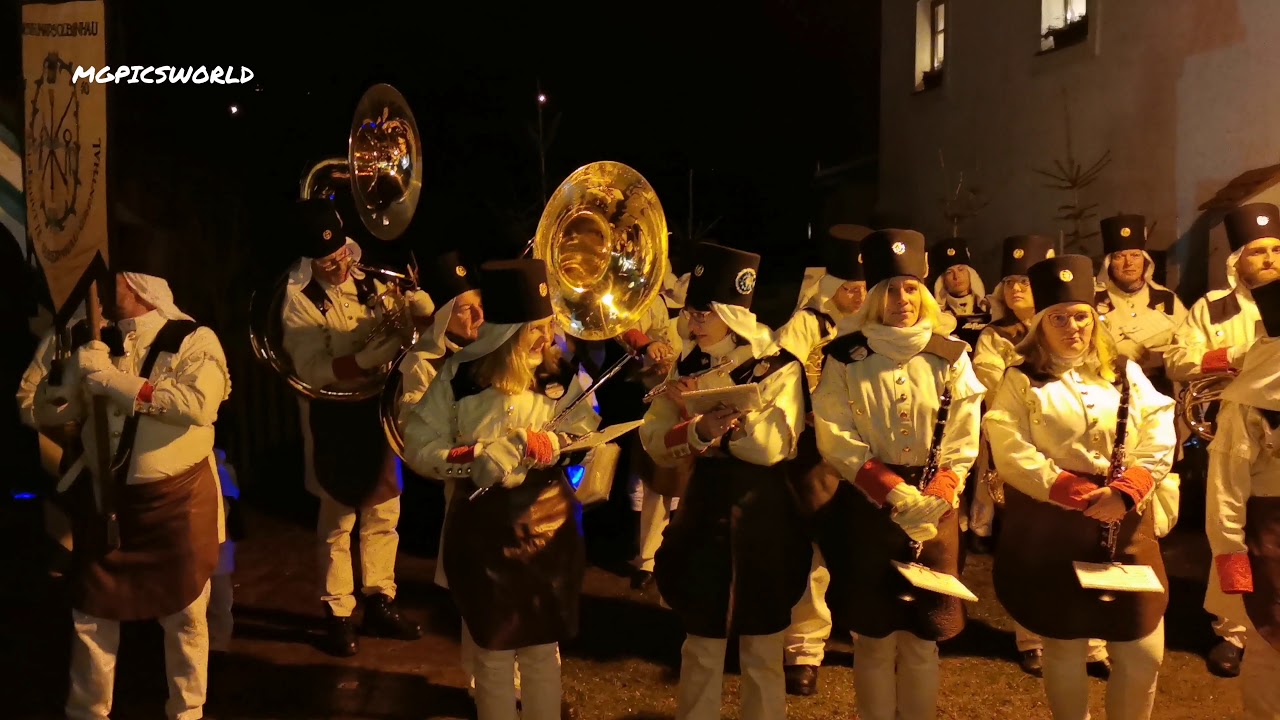 Berg- und Hüttenaufzug Weihnachtsmarkt in Olbernhau OT Grünthal 2019