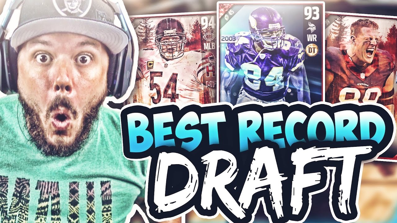 BEST RECORD DRAFT!! MADDEN 17 DRAFT CHAMPIONS