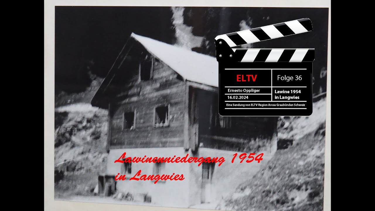 Lawine 1954 Langwies