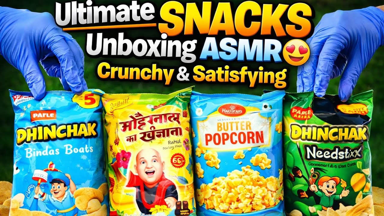Ultimate Snacks Unboxing ASMR 😍 Crunchy & Satisfying @cartunes-t6c 