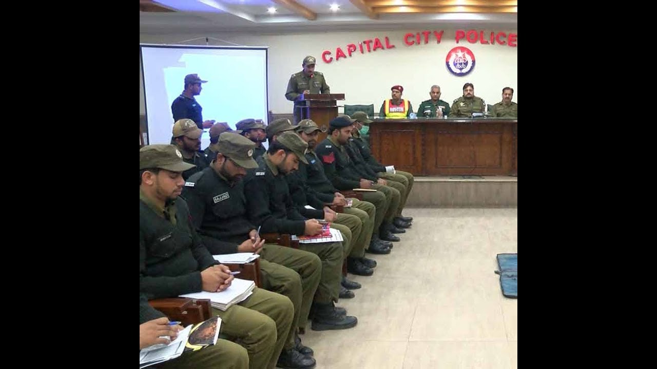 Third day of Anti Riot Force Training at the Qila Gujjar Police Line
