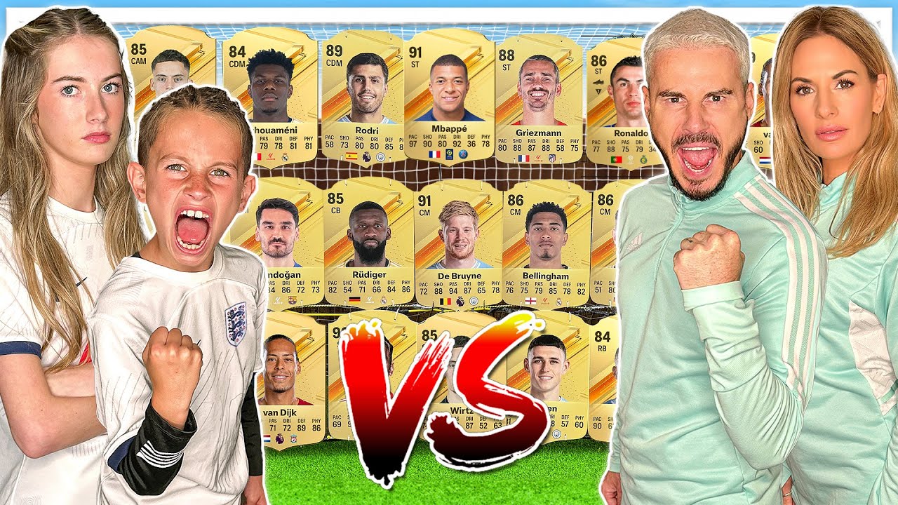 *NEW* FC24 CARD BATTLE!! KIDS VS PARENTS!! 🔥