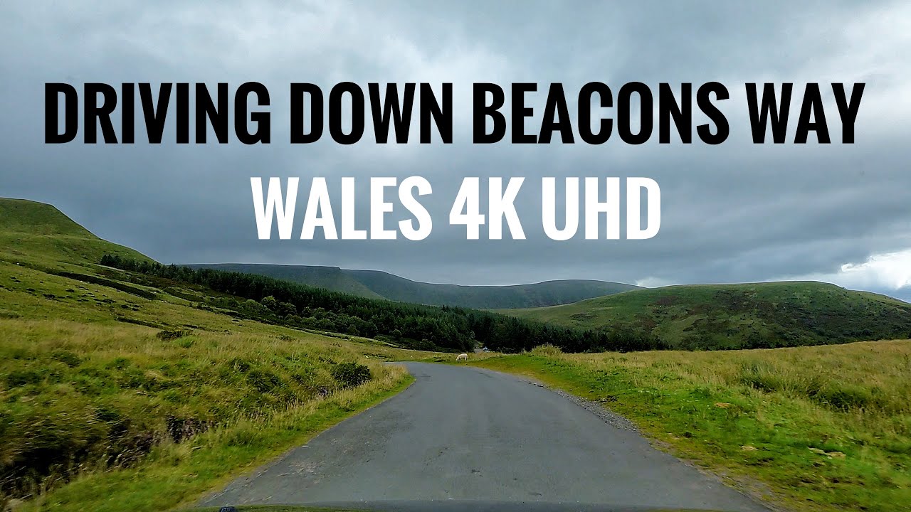 Discover South Wales In 4K UHD:  Driving Down Beacons Way In The Brecon Beacons