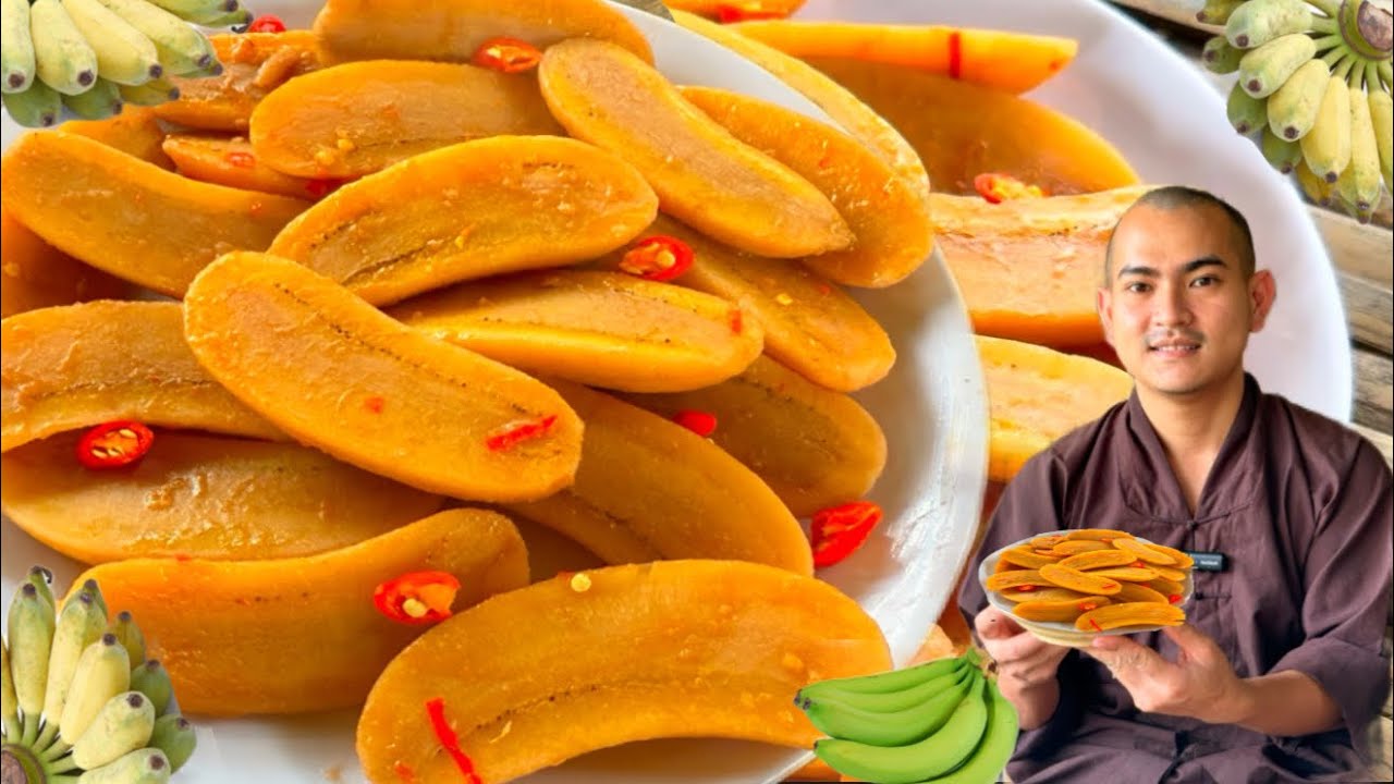 Ăn Chay Mà Bỏ Lỡ Món MÓN CHAY NGON Từ Chuối Xanh Này Là Tiếc Lắm | Bếp Chay Thầy Lâm
