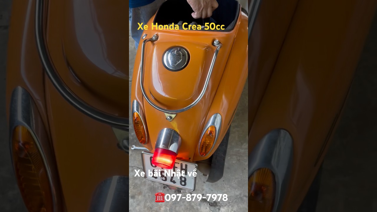 Xe Honda Crea 50cc xăng nhớt tự động 👍xe b&atilde;i Nhật 🇯🇵👍