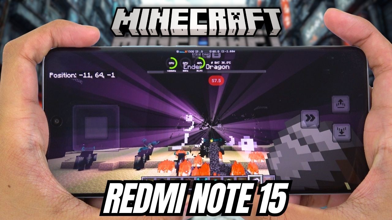 REDMI NOTE 15 Test Game MINECRAFT | Helio G100-Ultra