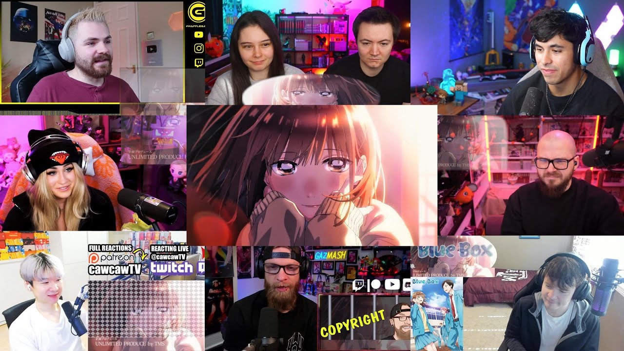 💙 Blue Box Opening 1 Reaction Mashup | The Most Beautiful Anime Opening Ever!?