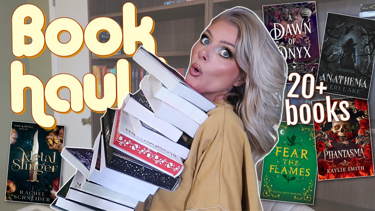 20+ BOOK HAUL | clearing out my entire wishlist! 😳