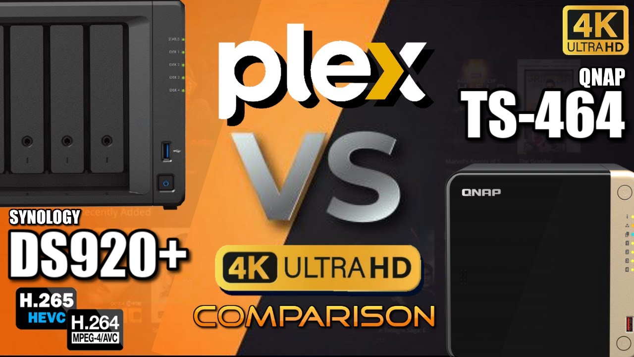 Synology DS920+ VS QNAP TS-464 4K Plex Comparison