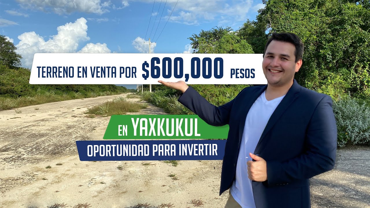 Terreno en venta como inversi&oacute;n en Yaxkukul Yucat&aacute;n ⬆️ por 💲600,000