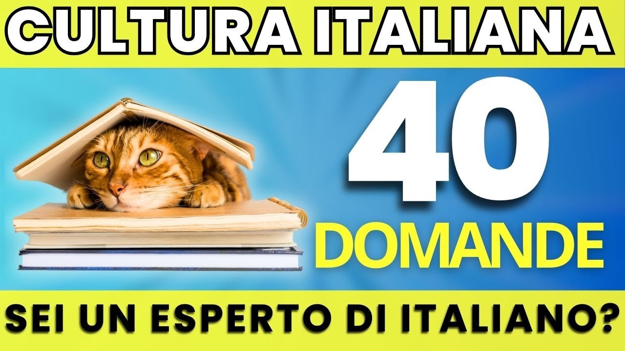 🟡 Sfida la Tua Cultura Italiana con Questo Quiz Divertente