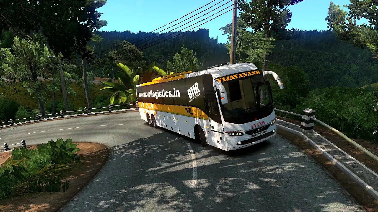 Realistic Bus Driving with Volvo B11R VRL on M.D.E.I. Map | Euro Truck Simulator 2