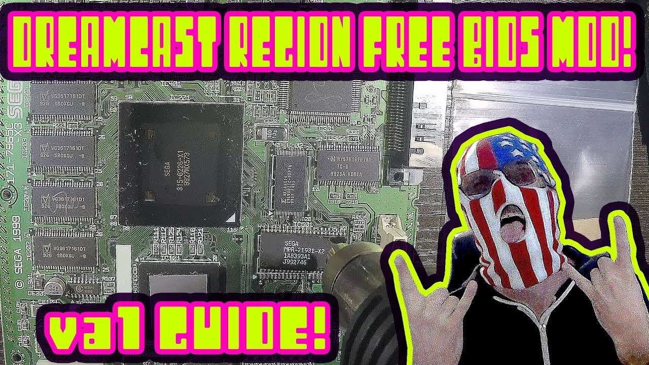 Dreamcast Bios Mod Install Guide! VA1 REGION FREE MOD!
