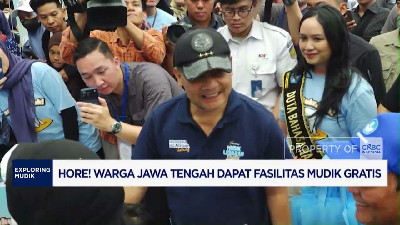 Ahmad Luthfi Lepas Mudik Gratis Moda Kereta Api