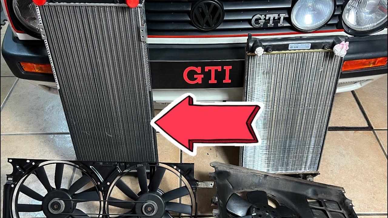 Golf GTI MK2 | MONTO RADIADOR GRANDE Y DOBLE ELECTRO 👌🏼🤤 / instagram @liveandcars