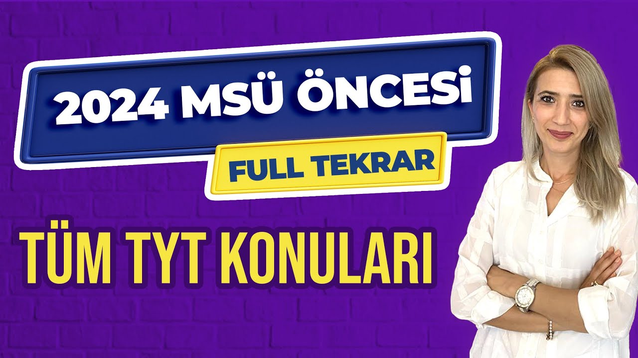 2024 MSÜ ÖNCESİ FULL TEKRAR ''TÜM TYT KONULARI'' | Seda Hoca Biyoloji 🧬