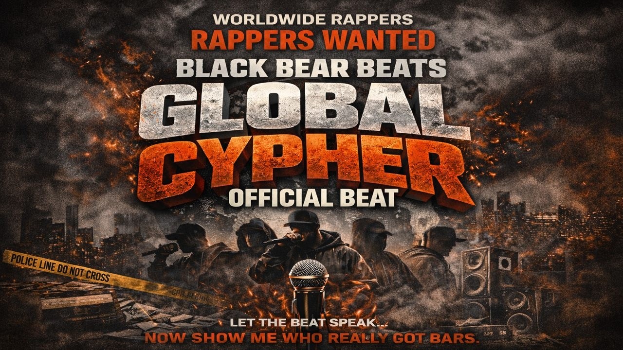 Black Bear Beats – GLOBAL CYPHER Volume One (Rappers Wanted) | INSTRU🔥
