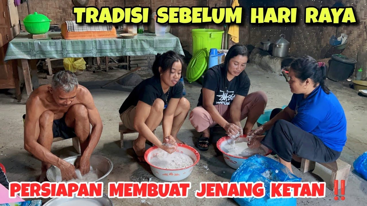 Persiapan membuat jenang ketan ‼️ Tradisi sebelum lebaran di desa