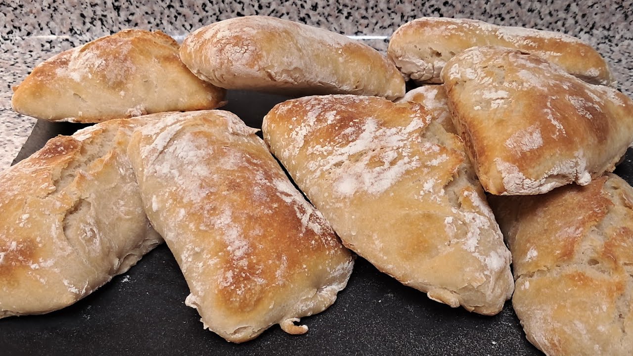 Ciabattas/Chapatas Caseras!! SIN AMASAR, Muy ECONÓMICAS, Pocos Ingredientes!!