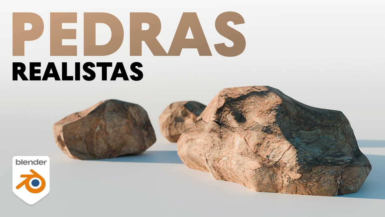 Como criar PEDRAS REALISTAS no Blender 3D (passo-a-passo)