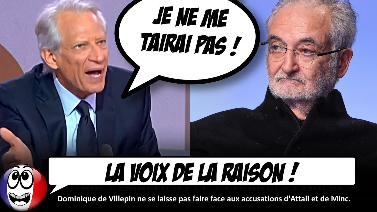 Villepin DÉMONTE Jacques Attali et Alain Minc : deux pour le prix d'un !