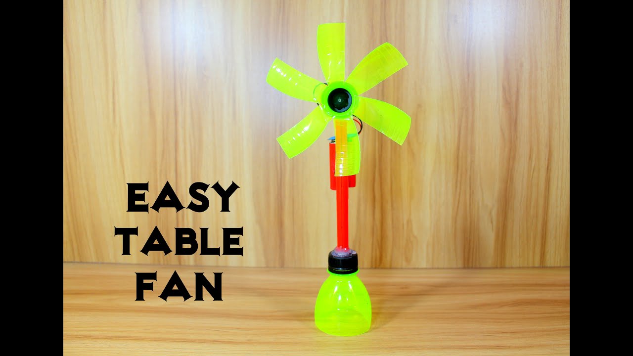 How to Make an Electric Table Fan using Bottle - Very Easy