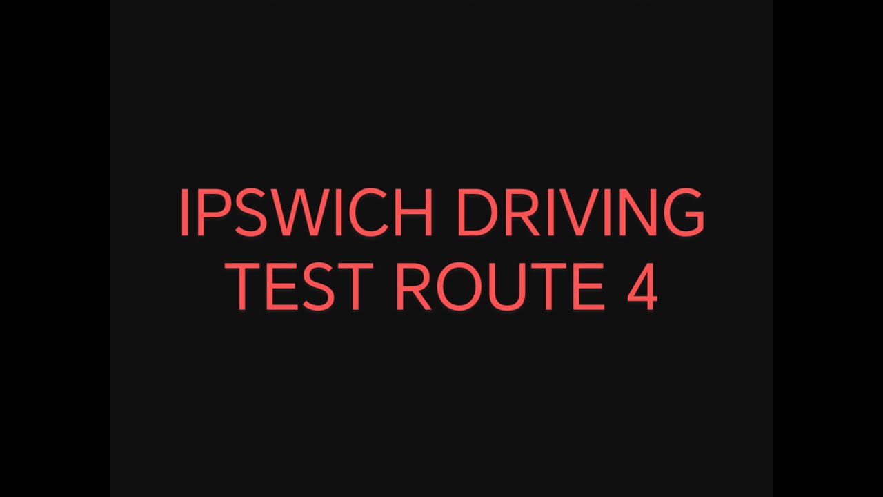 Ipswich Driving Test Route 4 via One way system A137 A14 Orwell Bridge