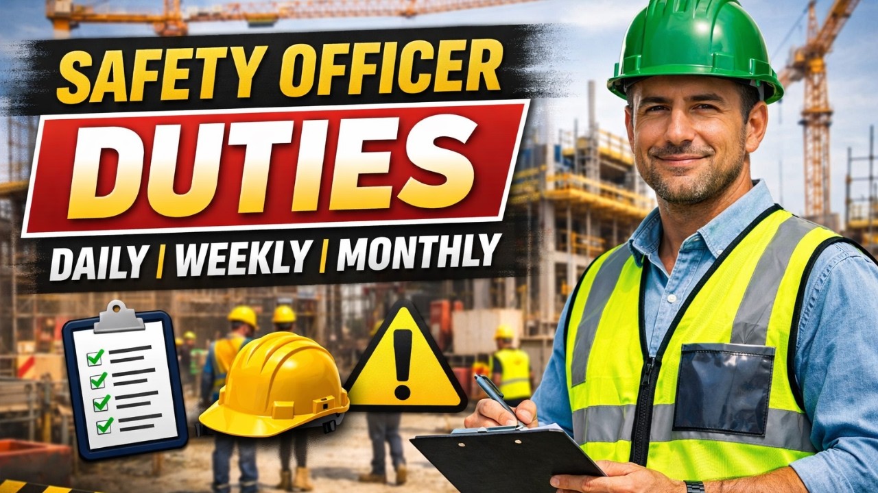 Construction Safety Officer Roles, Duties & Responsibilities | Daily, Weekly, Monthly Tasks