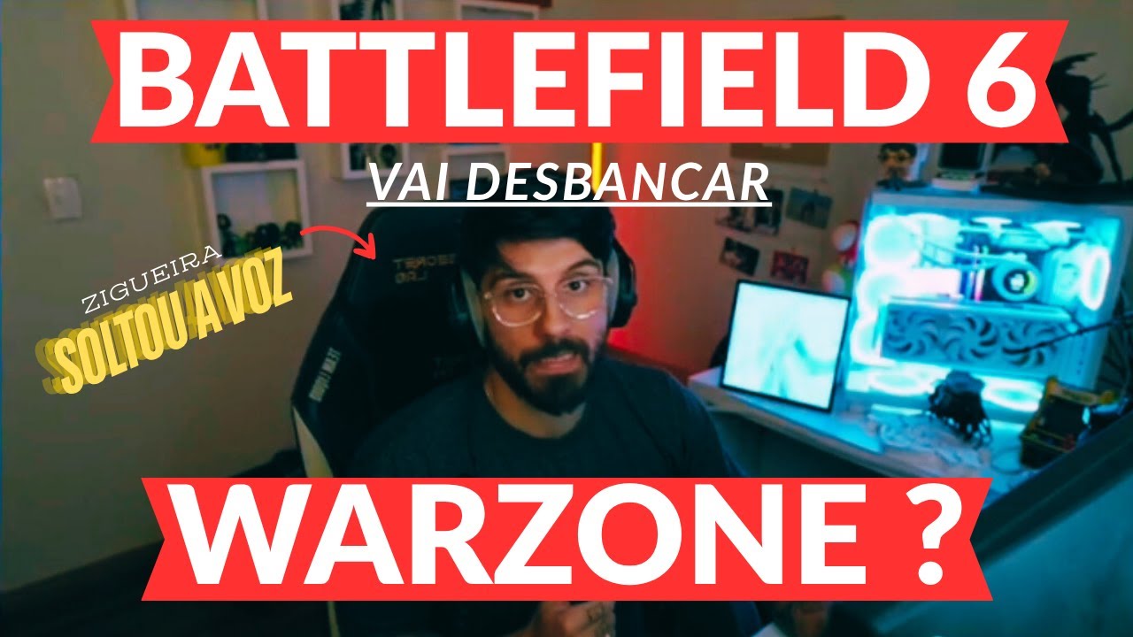 ZIGUEIRA SOLTA A VOZ SOBRE LANÇAMENTO DO BATTLEFIELD 6 + ABERTURA DA CAIXA MISTERIOSA E CONVITE