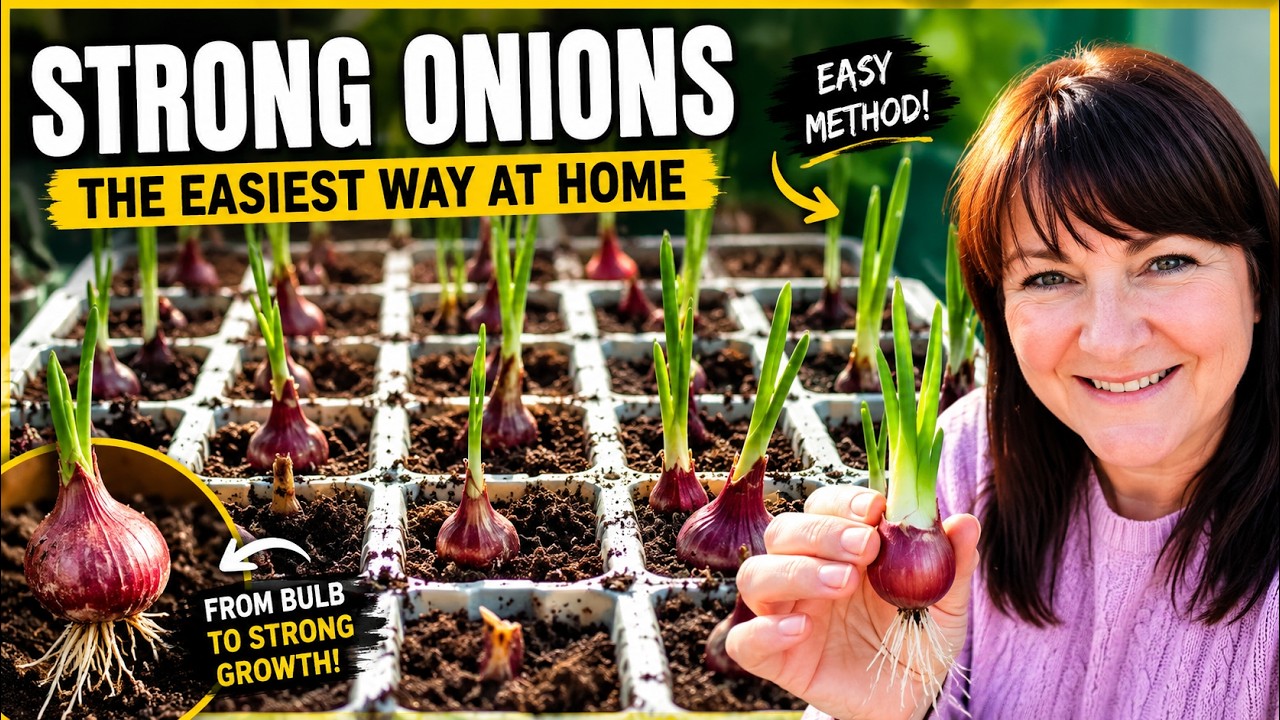 The Easiest Way to Grow Strong Onions at Home