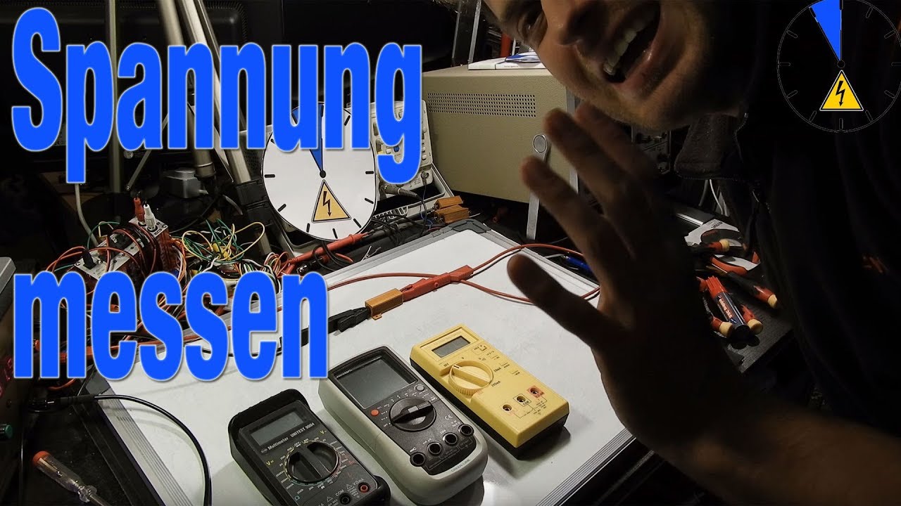 Spannung messen mit  dem Multimeter