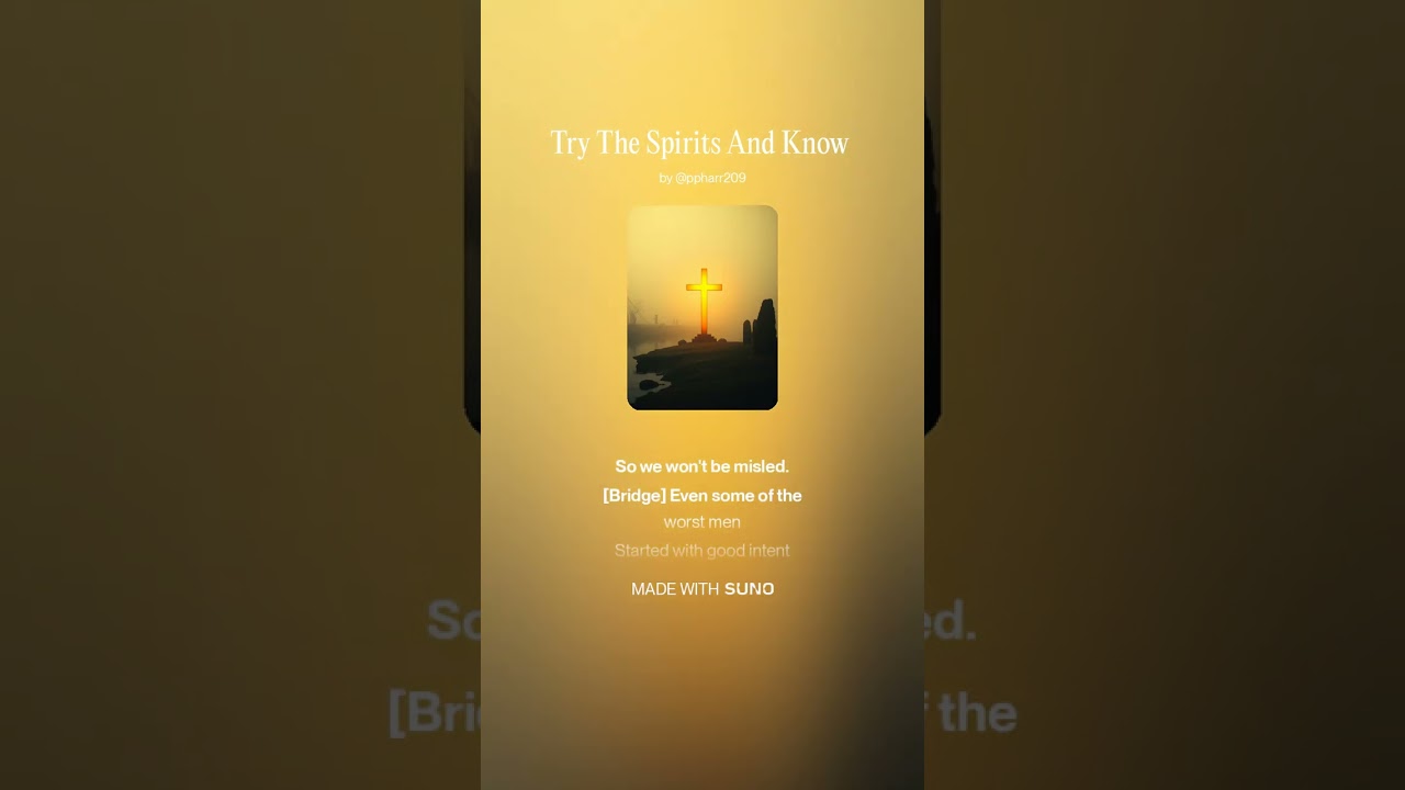 Try The Spirits And Know 