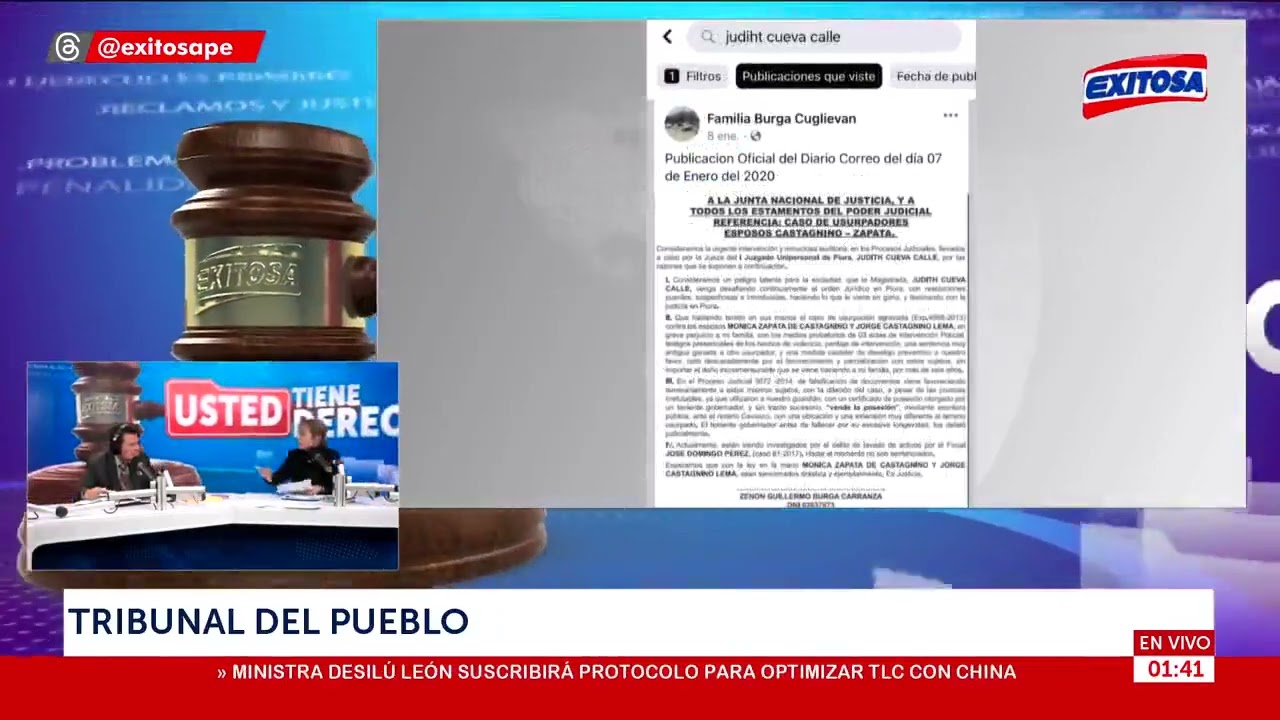 Denuncia Pública contra los Jueces y Fiscales de Piura- protegiendo a la odontóloga seminario Ávila