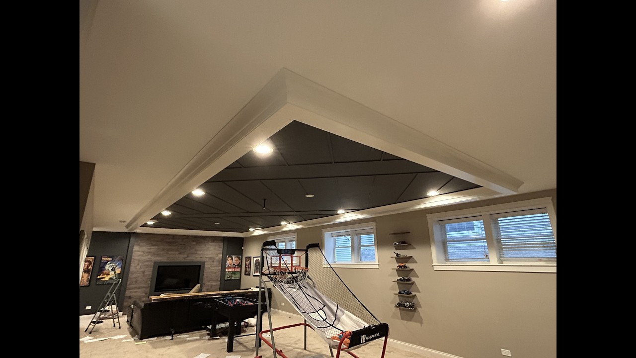 Basement ceiling feature