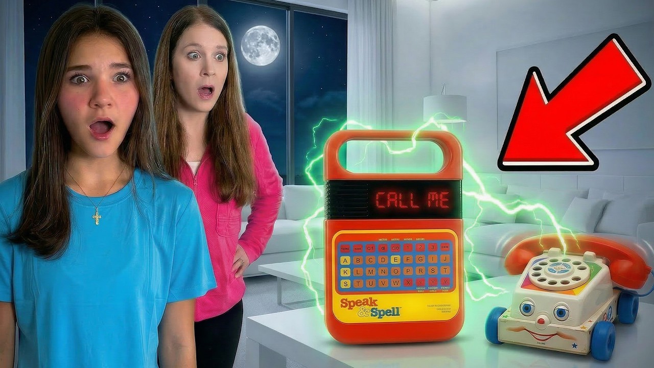Our Haunted Toy Phone Is Talking To The Speak And Spell at 3 AM! 😱