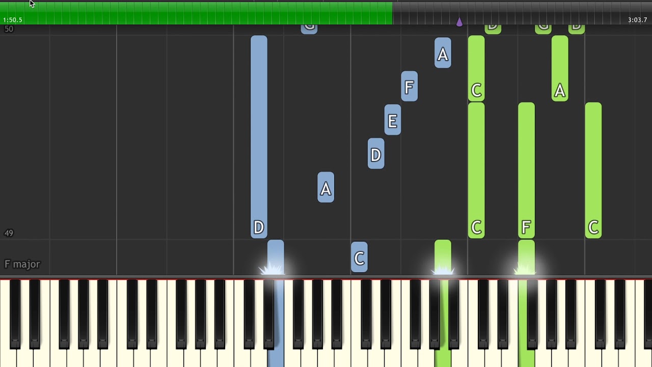 An affair to remember - Piano tutorial - Synthesia