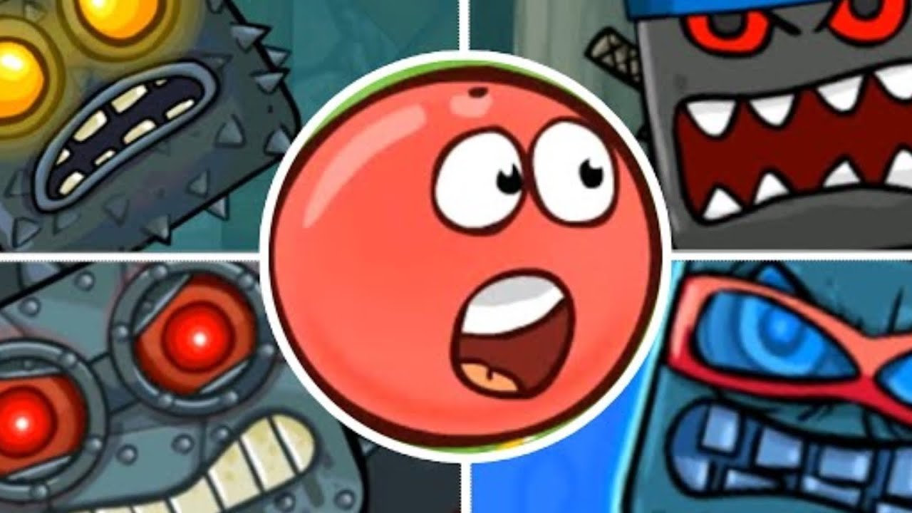 Red Ball 4 all boss  Fight. ❤️🎈🏓🪀