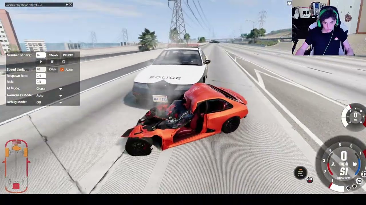 BEAMNG BUT  EVERY TIME I CRASH THE SIZE...