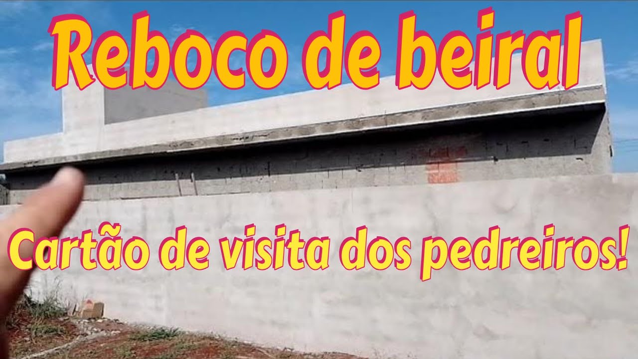 como alinhar um reboco de beiral de laje!