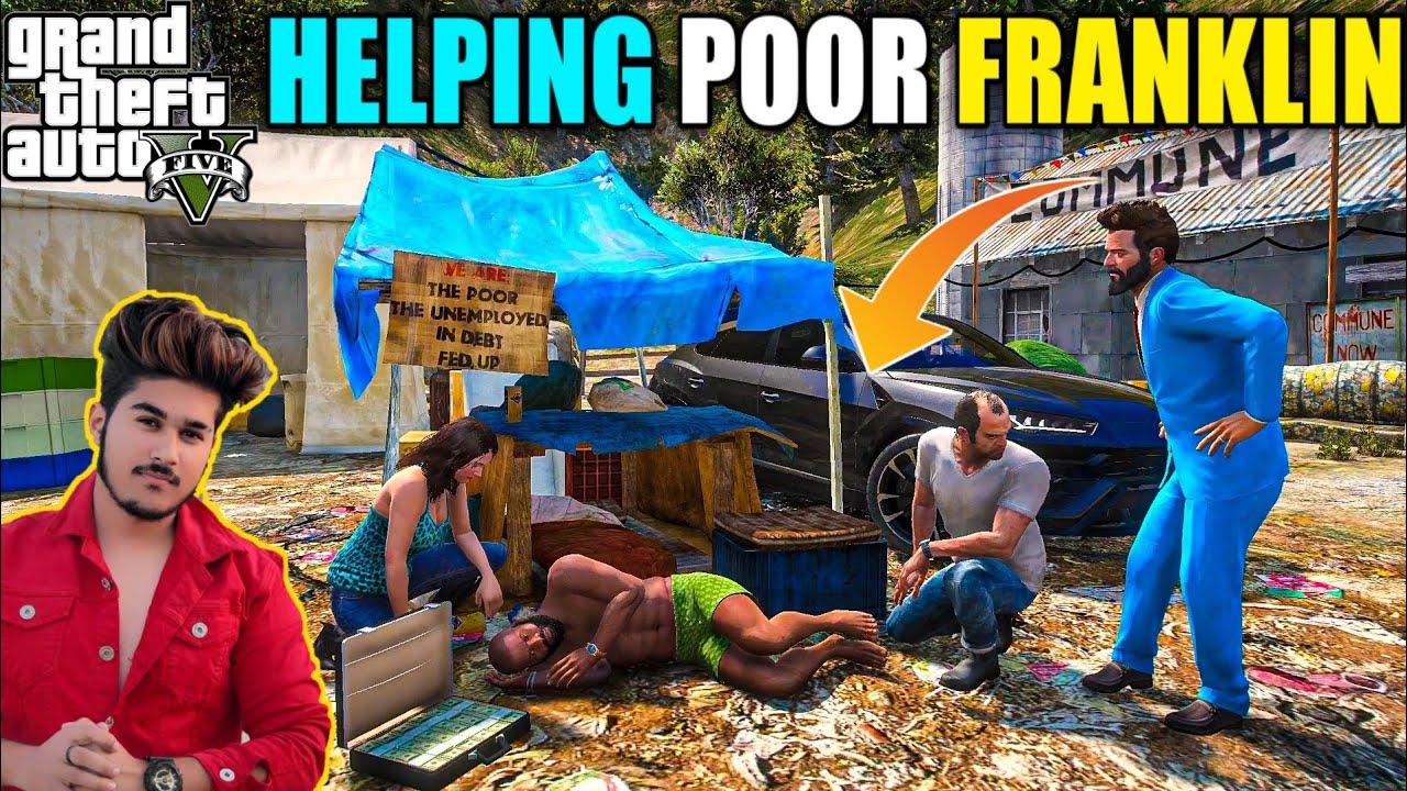 GTA 5 : MICHAEL AND AMANDA HELPING POOR FRANKLIN WITH SOME MONEY 💵💰| GTA 5 GAMEPLAY #46