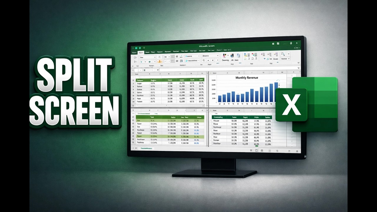 How to Use Split Screen in Excel (View Two Sheets Side by Side)
