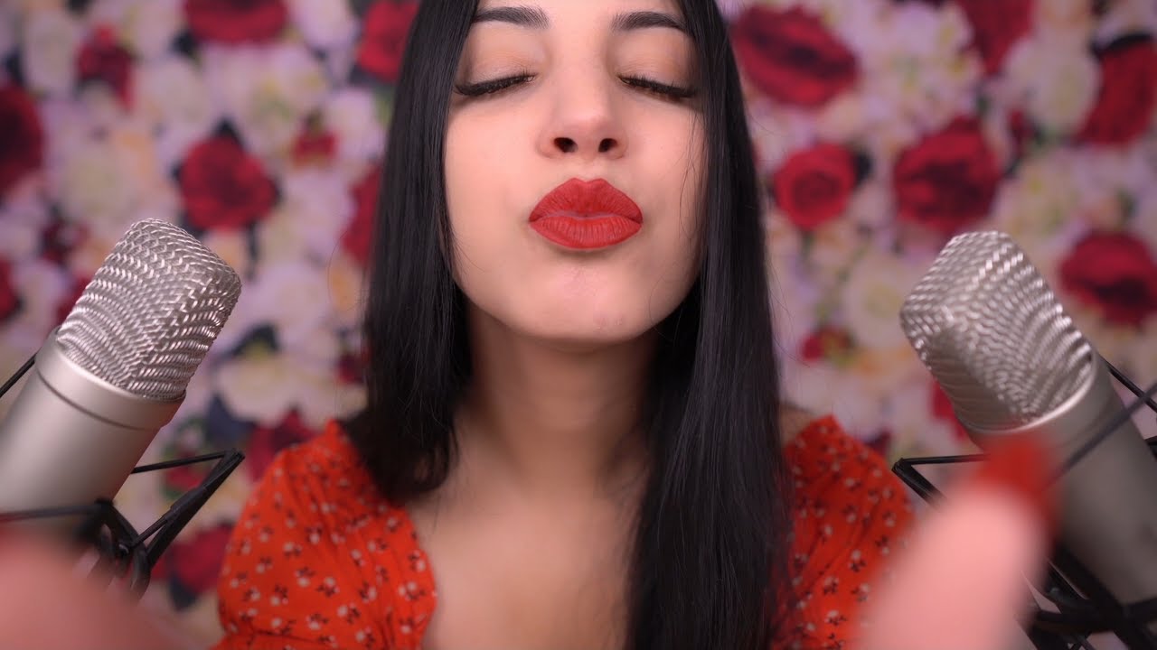 ASMR 1 hora de BESOS, Mouth Sounds & Inaudible 💋