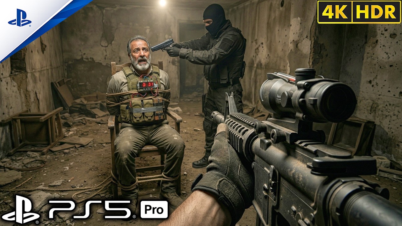 (PS5) Ночной рейд на дом диктатора | Реалистичный геймплей [4K60FPS] Call of Duty